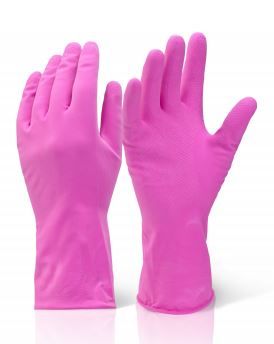 Large Red Rubber Gloves