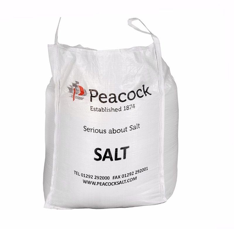 1000kg White De-icing Salt Bag